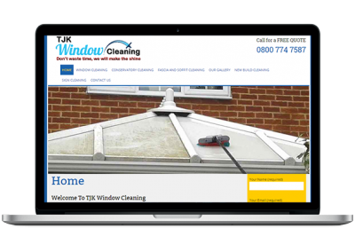 Windows Cleaning Website Design